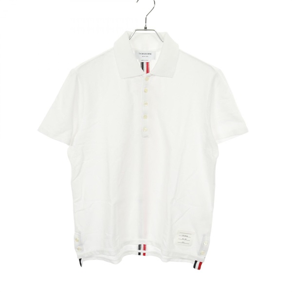 THOM BROWNE Polo shirt cotton White #2 Used mens