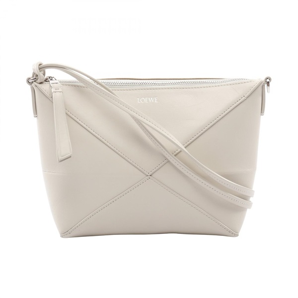 LOEWE Puzzlefold Pouch business clutch shoulder bag C510PT1X013006 leather White