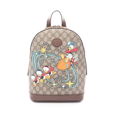 GUCCI Disney Donald Duck GG Supreme Rucksack Backpack 552884 canvas leather used
