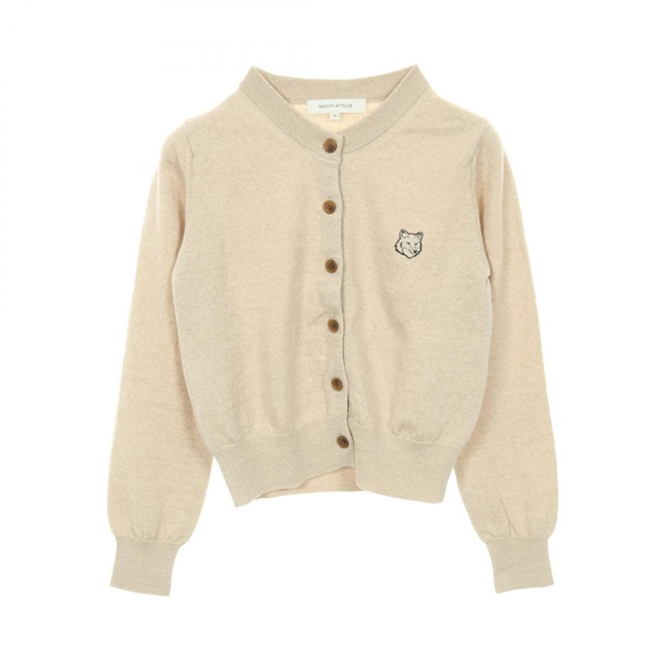 MAISON KITSUNE BOLD FOX HEAD Knitwear cardigan wool Beige Used Women XS