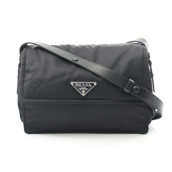 PRADA Medium Padded Re-Nylon Crossbody Shoulder Bag 1BD255 Nylon leather Black
