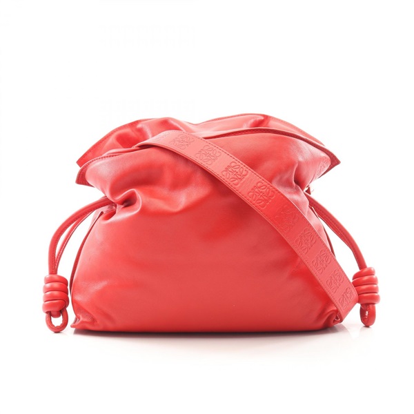 LOEWE flamenco clutch Shoulder crossbody Bag A411FC1X67 leather Red Used Women