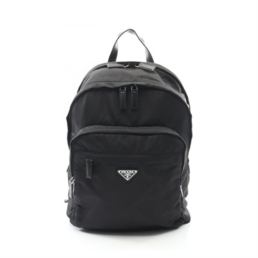 PRADA TESSUTO Rucksack Backpack 2VZ048 Nylon Saffiano leather Black Used mens