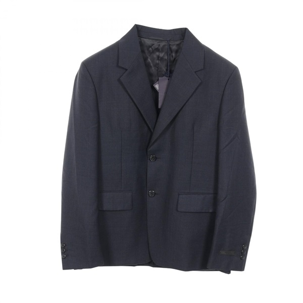PRADA Single-breasted Tailored Jacket wool silk Mohair Navy Used mens size 48R