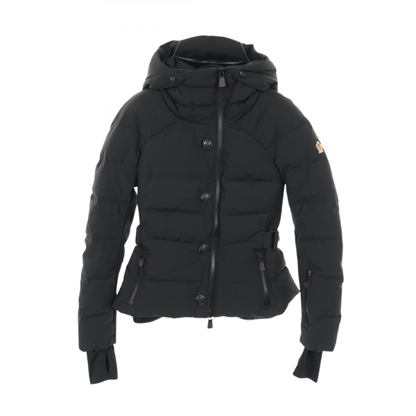 MONCLER GRENOBLE GUYANE Down jacket coat #0 Nylon Black Used Women