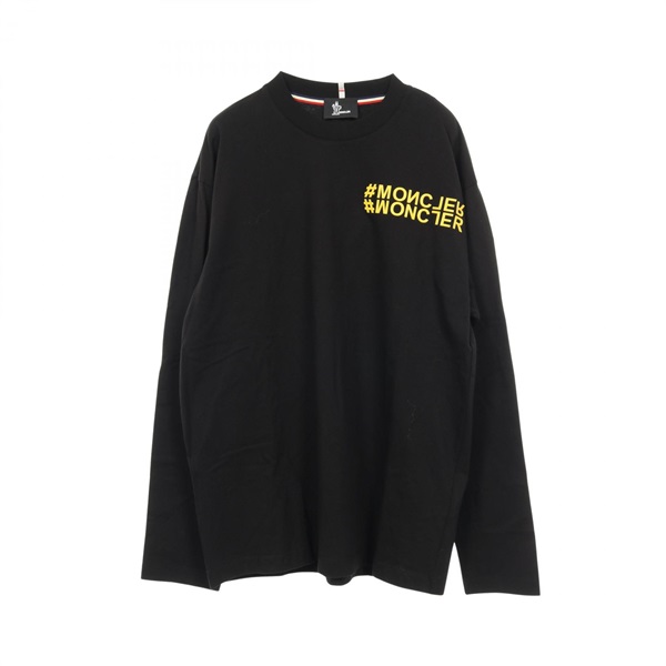 MONCLER GRENOBLE Long-sleeved T-shirt cotton Black #M Used mens