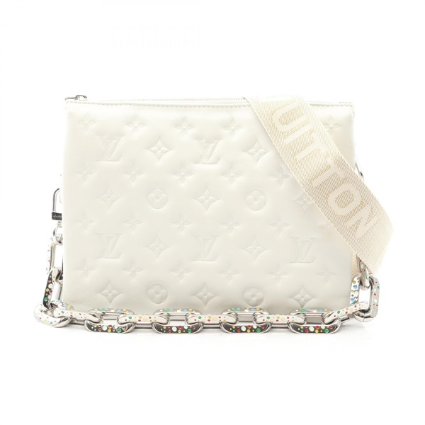 LOUIS VUITTON LV YK Coussin PM Shoulder Bag M21619 Monogram Emboss Lambskin WT