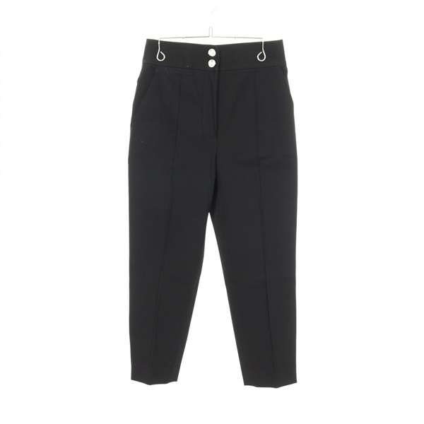HERMES Long Pants cotton Black Used Women size 34