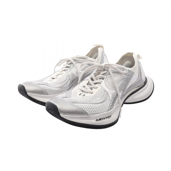 BALENCIAGA CIRCUIT Sneakers Shoes #42 Fabric White Silver Used mens