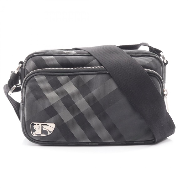 BURBERRY ML HERITAGE CROSS BODY Shoulder Bag 8102249 canvas Gray Black Used mens
