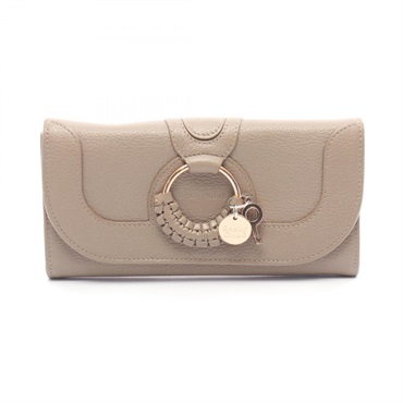 SEE BY CHLOE HANA Bifold purse leather Gray Used Women