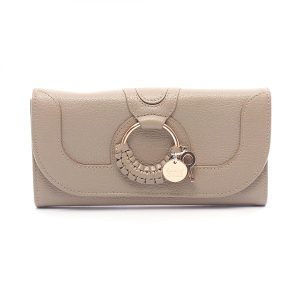 SEE BY CHLOE HANA Bifold purse leather Gray Used Women