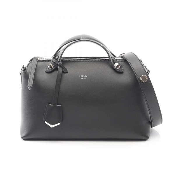 FENDI BY THE WAY MEDIUM Shoulder Handbag 8BL124 leather Black Used Women