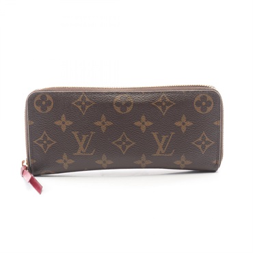 LOUIS VUITTON Portefeuille Clemence Around zip long wallet purse M60742 Monogram