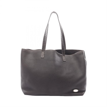 FENDI Selleria Shoulder Tote Bag 7VA282 leather Brown Used Women