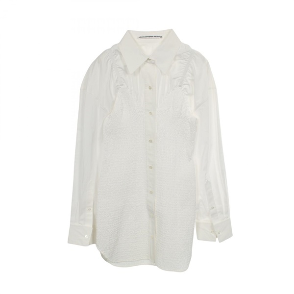 Alexanderwang Shirt Dress cotton White #S Used Women