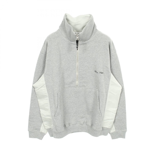 TOGA Half zip sweatshirt sweat cotton Nylon Gray #M Used mens