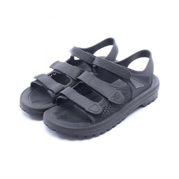 GUCCI GG logo Sandals Shoes Flat rubber Black Used mens size 8