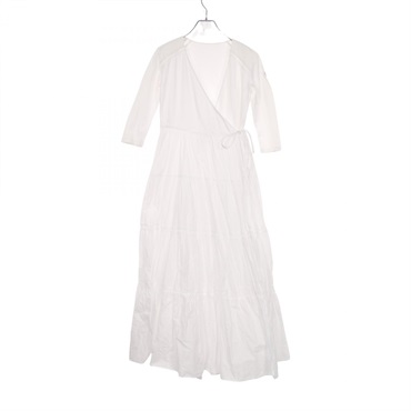 BORDERS at BALCONY BALLERINA MAXI DRESS #36 BD1911-3E-26 cotton White Used Women