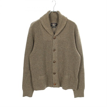 RRL cardigan knitwear sweater #L Khaki Used mens