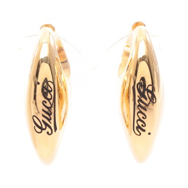 GUCCI Marina Chain Pierced earrings Gold Plated Used women