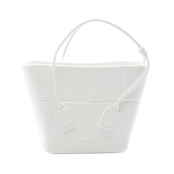BOTTEGA VENETA The Arco Tote Shoulder Bucket Handbag 691194 rubber White Used