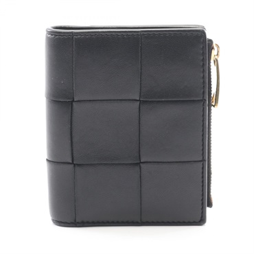 BOTTEGA VENETA Small Cassette Maxi Intrecciato Bi-fold wallet 742698 Used Women