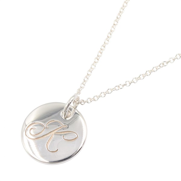 TIFFANY＆CO Alphabet Charm Necklace Pendant Silver925 Used Women