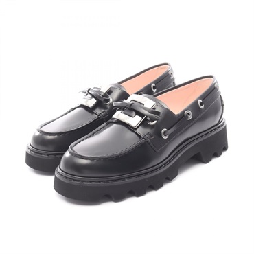Roger Vivier Viv Ranger Truck Metal loafers leather Black #39 Used Women