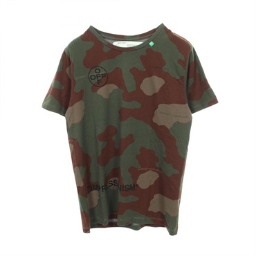 OFF-WHITE IMPRESSIONISM Camouflage Short sleeve T-shirt #M OMAA027R19185016 mens