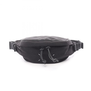 Maison Margiela 11 4-stitch bum bag crossbody S55WB0072 Nylon canvas Black Used