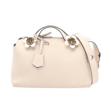 FENDI BY THE WAY MEDIUM Flower crossbody shoulder Handbag 8BL124 leather Beige