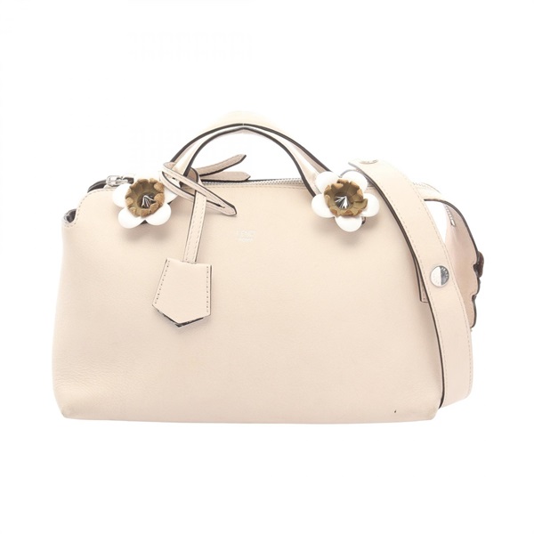 FENDI BY THE WAY MEDIUM Flower crossbody shoulder Handbag 8BL124 leather Beige