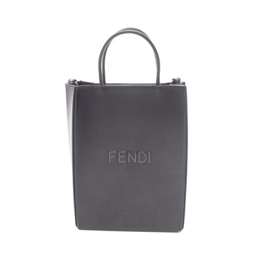FENDI Pack Shopping Bag Small Handbag 7VA512 leather Black Used unisex