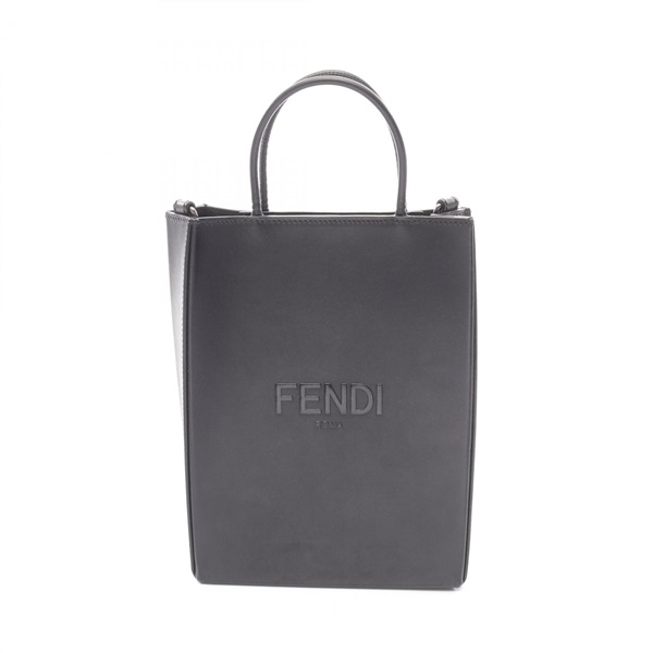 FENDI Pack Shopping Bag Small Handbag 7VA512 leather Black Used unisex