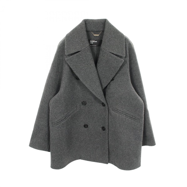 Chaos Gentleman Lady Superior Gallon pea coat CH207017ER-04 wool Gray Used Women