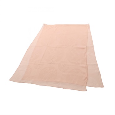 HERMES New Libris Chiffon Stole Scarf Foulard Wrap silk Pink Pink Used Women