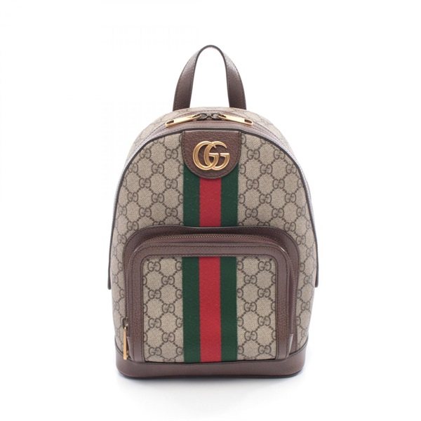 GUCCI Ophidia GG Supreme Rucksack Backpack bag 547965 canvas leather Brown Used