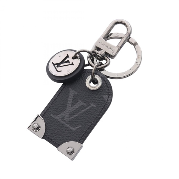 LOUIS VUITTON Porte Clés Tab Travel Tag Key ring M64180 Monogram eclipse Black