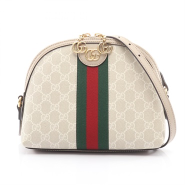 GUCCI Ophidia GG Supreme Shoulder Crossbody Bag 499621 canvas leather Beige Used