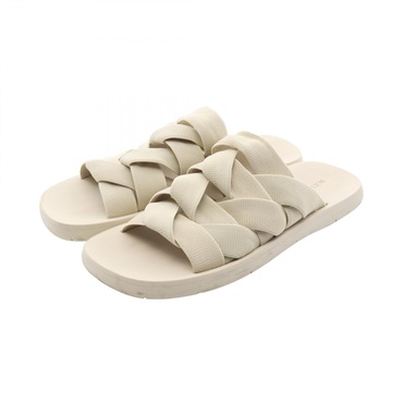 BOTTEGA VENETA INTRECCIATO STARFISH Sandals 651402 Fabric Rubber Beige #42 Used