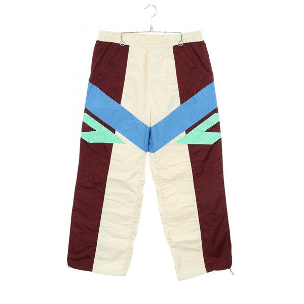 DSQUARED2 Colorblock Track Pants Trouser #48 polyester Beige Bordeaux Used mens