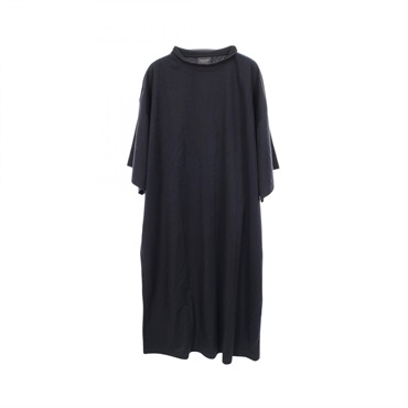BALENCIAGA Mock neck T-shirt Dress Short sleeves Cupra Navy Used Women size S