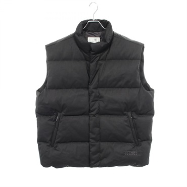 MM6 Maison Margiela Baffle Quilt Gilet Down vest polyester Black #L Used mens