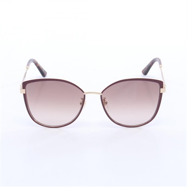 GUCCI Interlocking G Gradient Lens Sunglasses Plastic Gold Plated Bordeaux used