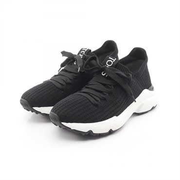 TOD'S SPORT.RUN Sneakers Shoes #36 1/2 Fabric Black Used Women