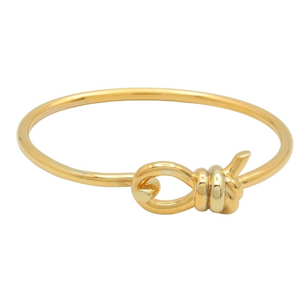 BOTTEGA VENETA Knot Bracelet Bangle Silver925 Gold Used unisex