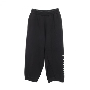 MM6 Maison Margiela Logo print distressed finish Pants cotton Black #M Used mens