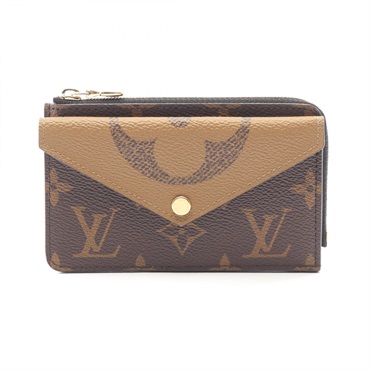 LOUIS VUITTON Porte Carte Recto Verso Keyring Coin Purse M81303 Monogram Reverse