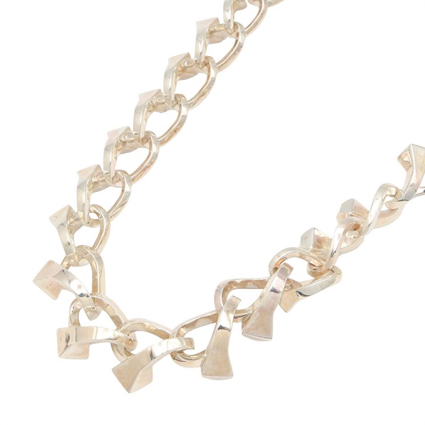 GUCCI Chain Necklace 46cm Silver 925 Used Women